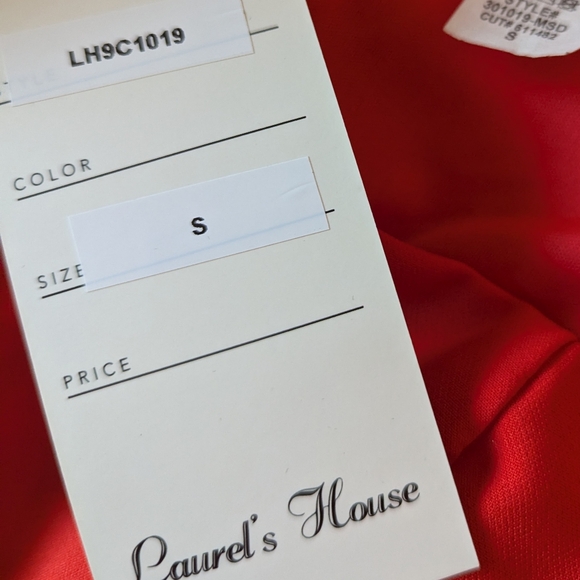 Rubber Ducky Productions red formal or casual dress. NWT Size Small - Picture 5 of 5